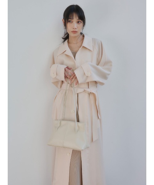 ウールステンカラーロングコート（ステンカラーコート）｜anuans（ア