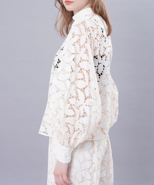 FUMIE=TANAKA/フミエタナカ】レースアームギャザープルオーバー