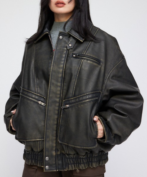 LAGUA GEM（ラグアジェム）の「SCRATCH VINTAGE ブルゾン（ブルゾン