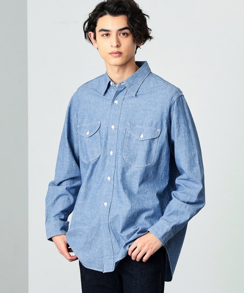 Lee/リー デニムワークシャツ/デニムシャツ /きれいめシャツ/ビジカジ