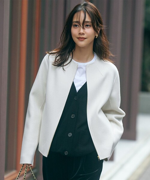 23区（ニジュウサンク）の「ウールリバー ショート ブルゾン（ノー