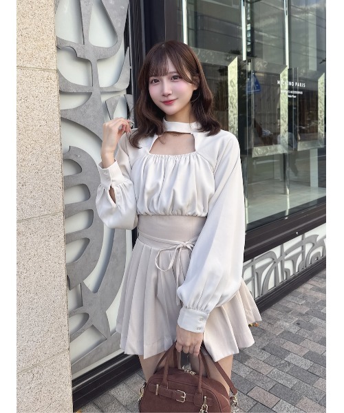 ドッキングコルセットプリーツミニワンピース（ワンピース）｜Darich