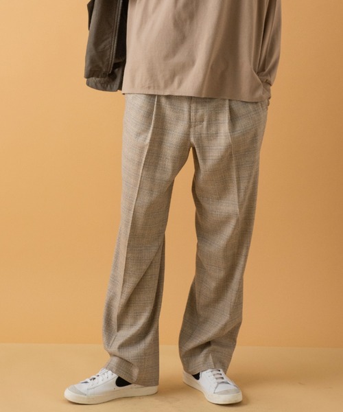 セール】【OGUZ】ルーズテーパード ワイドスラックス/セットアップ対応