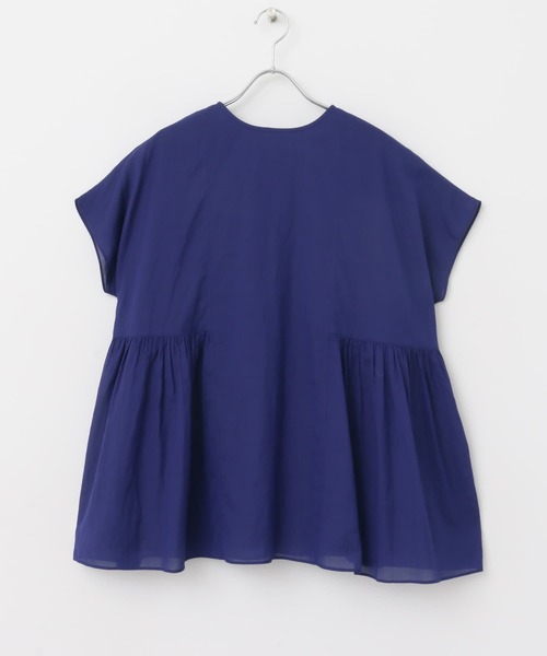 かぐれ（カグレ）の「レーヨンコットン2WAYブラウス（シャツ/ブラウス