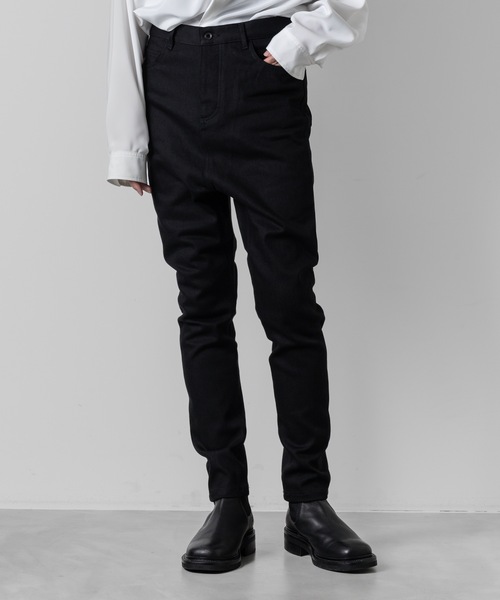 STRETCH DENIM SARROUEL PANTS（デニムパンツ）｜ato（アトウ）の