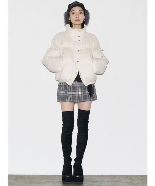 EMODA（エモダ）の「リボンパッファーダウンブルゾン（ダウン