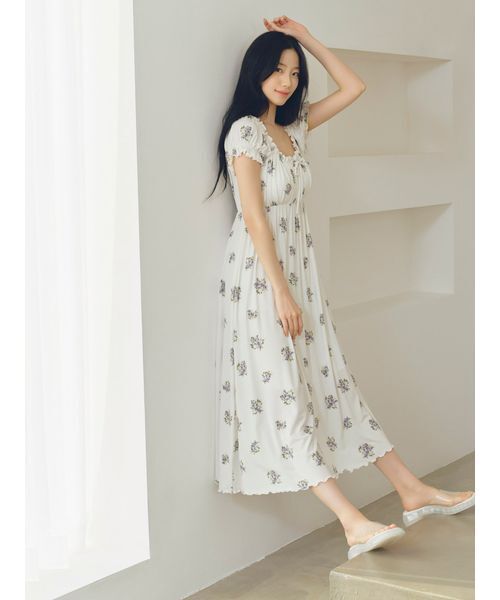 gelato pique（ジェラートピケ）の「花柄カップインワンピース（ルーム