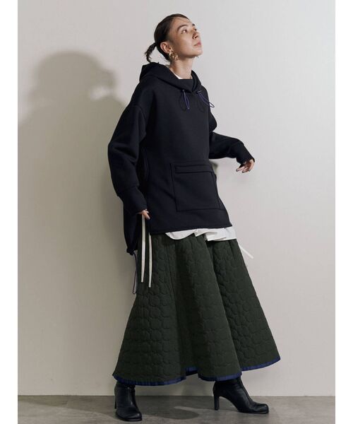 UN3D.（アンスリード）の「サークルキルティングボリュームスカート