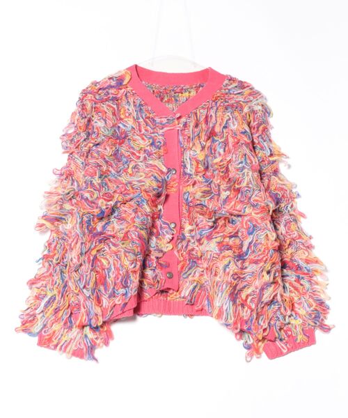 チャイハネ】カラフルループニットカーディガン（カーディガン/ボレロ