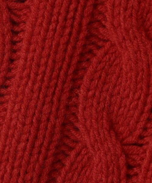 INVERALLAN ウールケーブル クルーネックプルオーバーニット（ニット