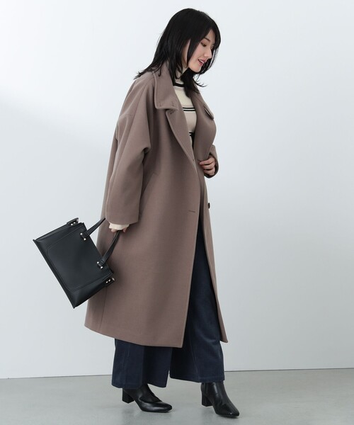 BEAMS HEART（ビームスハート）の「スタンドカラー コクーン ロング