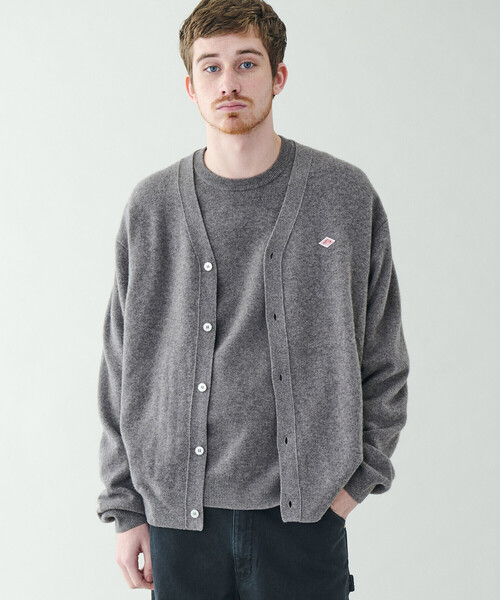 DANTON | ラムウール Vネックニットカーディガン MEN（カーディガン