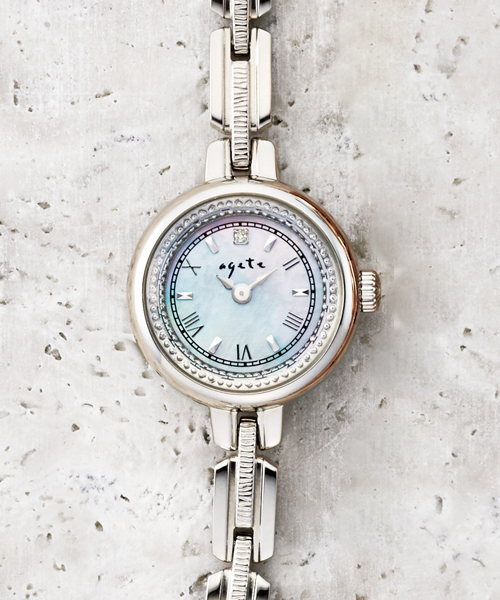 agete（アガット）の「ラウンドフェイスソーラーウォッチ 【AGETE36SV