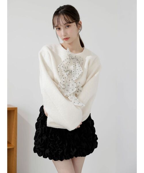 dazzlin（ダズリン）の「トリプルリボンショートブルゾン（ブルゾン