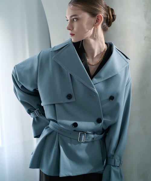 オーバーミディトレンチジャケット(HARE)（トレンチコート）｜HARE