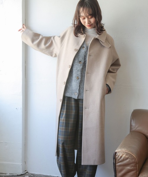 niko and（ニコアンド）の「ウーリーテックステンロングコート