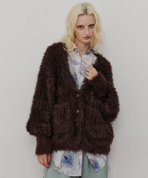 セール】フェザーヤーンリラックス2wayカーディガン（カーディガン