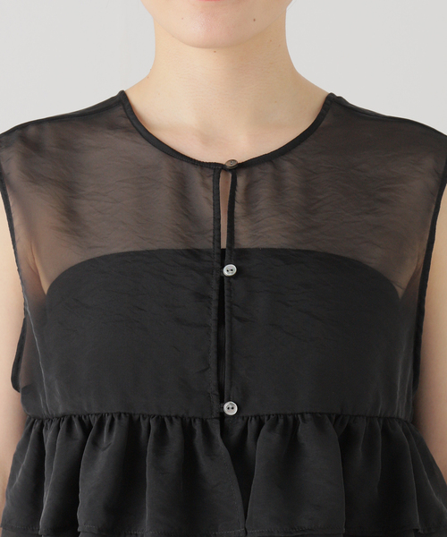 JOURNAL STANDARD（ジャーナルスタンダード）の「シアーフリルブラウス