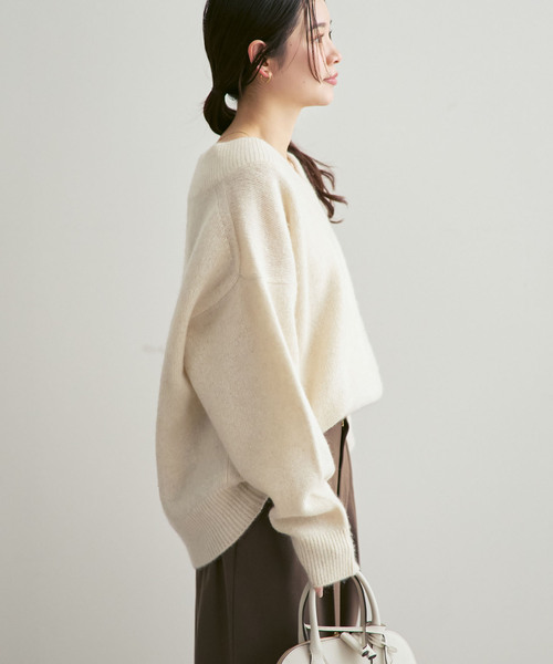 Noble（ノーブル）の「《追加》YAKワイドVネックニット（ニット