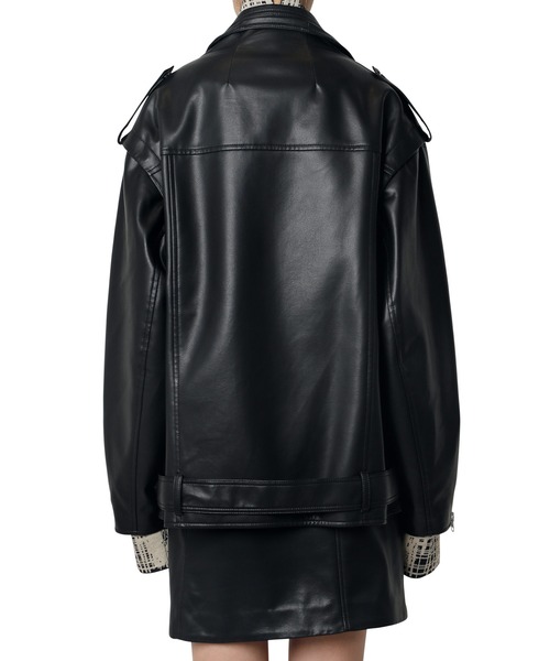 LE CIEL BLEU（ルシェルブルー）の「フェイクレザーバイカージャケット