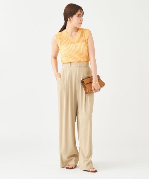 セール】Georgette Tuck パンツ（スラックス）｜Plage（プラージュ）の