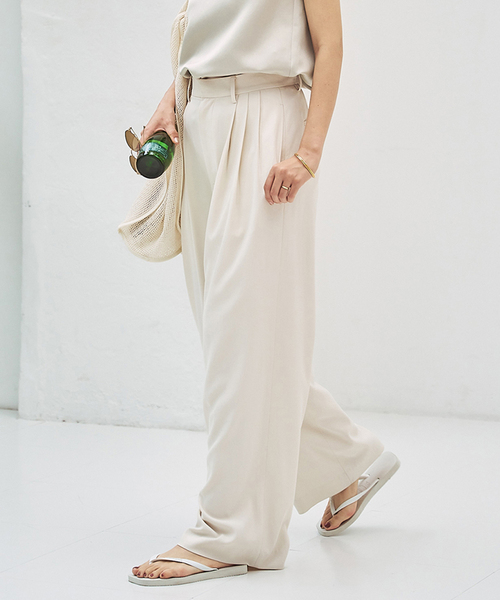 セール】Georgette Tuck パンツ（スラックス）｜Plage（プラージュ）の