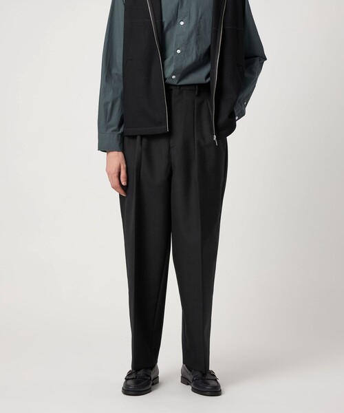 Steven Alan＞ ウール オックスフォード イン ツープリーツ ドレス