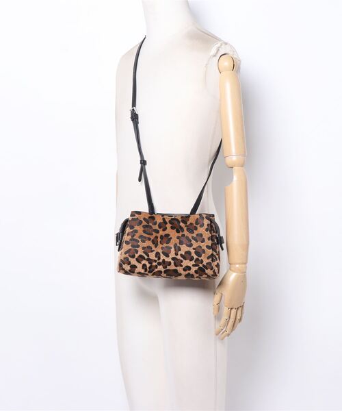 coca（coca）（コカ）の「レオパード柄ハラコ・ショルダー小バッグ