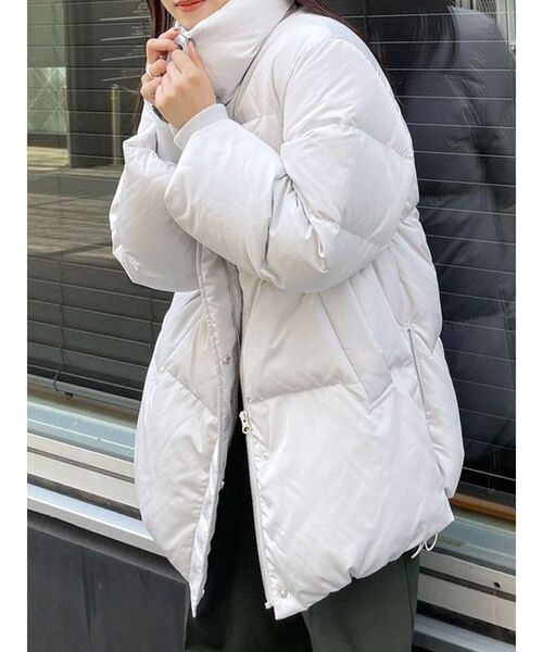 MURUA（ムルーア）の「スタンドカラーミドルダウン（ダウンジャケット