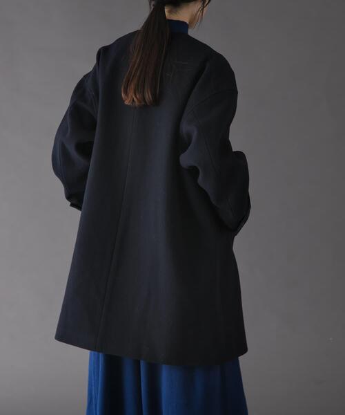 セール】FORK&SPOON ウールノーカラーコート（その他アウター