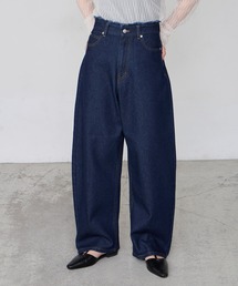 パンツ（ブルー・ネイビー/青色系・ハイウエスト）ファッション通販