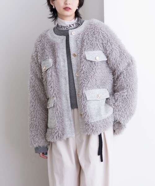 Eimee Law（エイミーロウ）の「アウトポケット ファージャケット（ノー