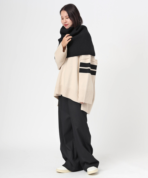 追加 リブニットケープ（ネックウォーマー/スヌード）｜AP STUDIO