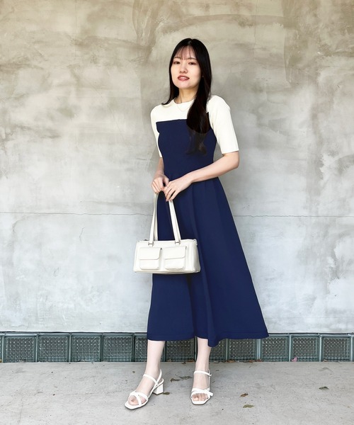 セール】ZOZO限定 配色ニットワンピース（ワンピース）｜MISCH MASCH