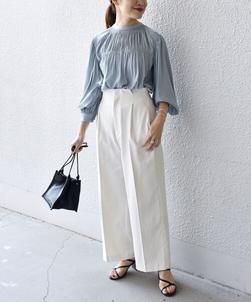 セール】*ZOZO限定*シャーリングバックタイブラウス◇（シャツ