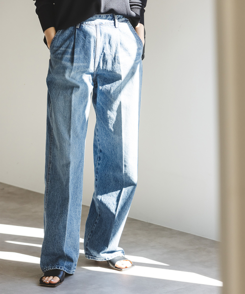 SERGE de bleu（サージ）の「SERGE/サージ SIDE ZIP(ブルー)（デニム