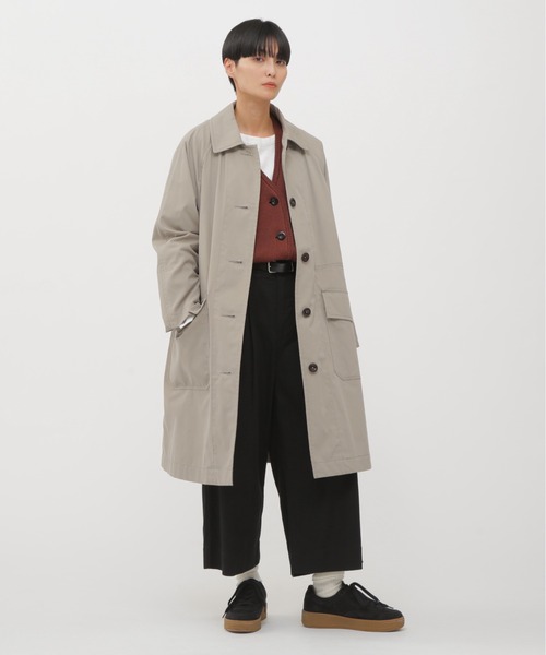 WORN COTTON NYLON（ステンカラーコート）｜MHL.（エムエイチエル）の
