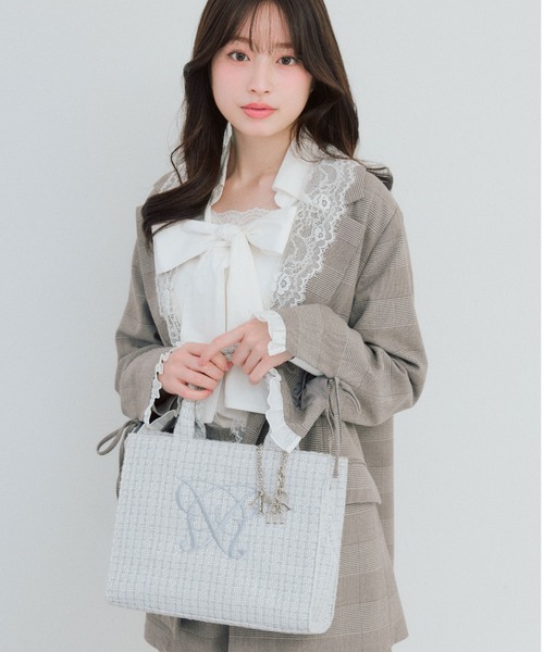 タブレット対応/推し活】Aimerianejoie刺繍入りミニトート（トート