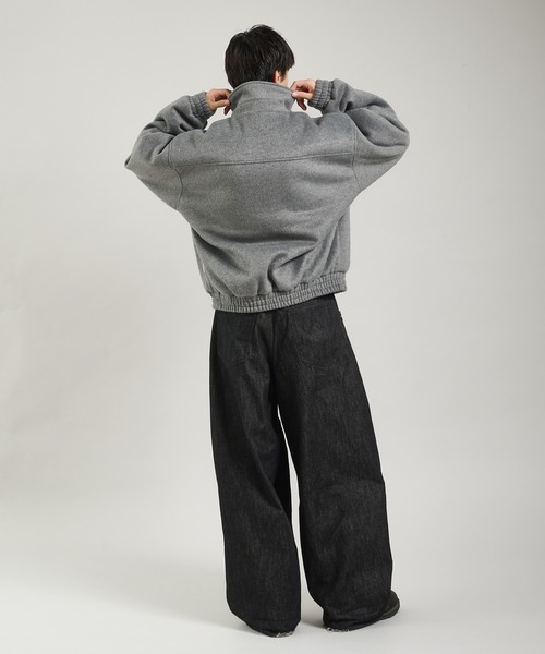 Perushu（ペルーシュ）の「ウール混シャギースタンドネックフライト