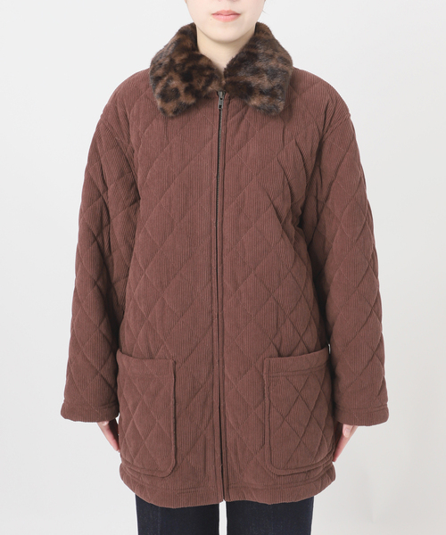 ZOZO限定】ファー襟中綿ジャケット（その他アウター）｜B.C STOCK