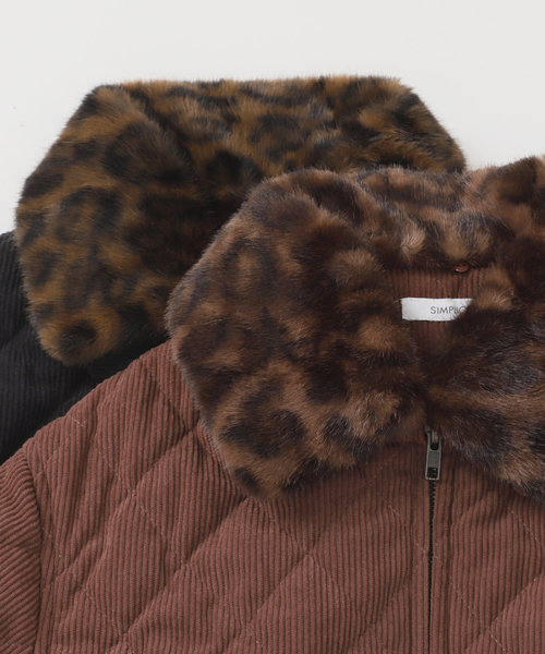 ZOZO限定】ファー襟中綿ジャケット（その他アウター）｜B.C STOCK