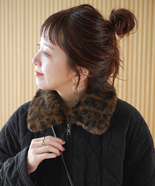 ZOZO限定】ファー襟中綿ジャケット（その他アウター）｜B.C STOCK