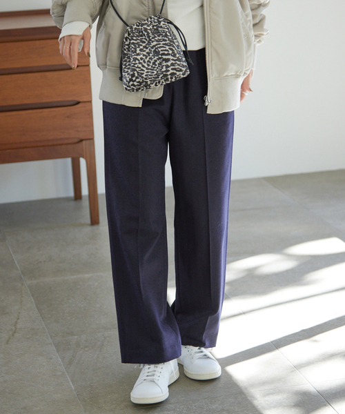 SLOBE IENA（スローブイエナ）の「T/Rウールイージースラックスパンツ