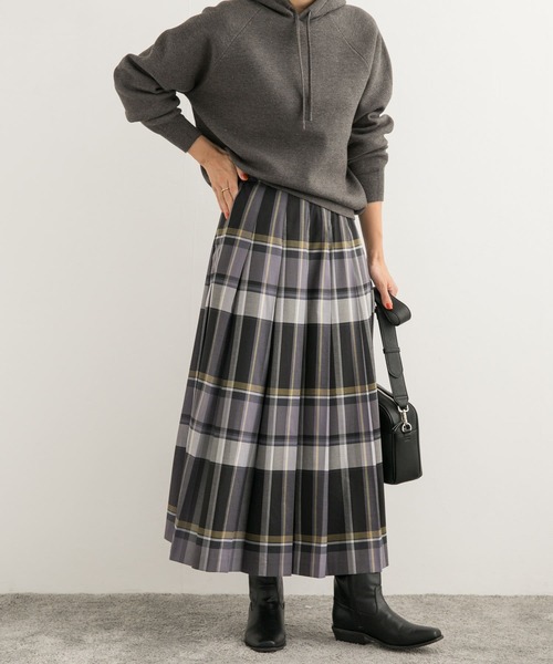 セール】『WEB/一部店舗限定カラー』チェックプリーツスカート