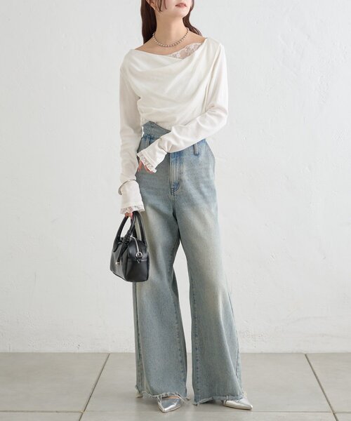 新色グレーが登場！/嬉しい4サイズ展開！】ウェーブデニム（デニム