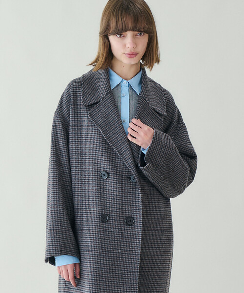 LE GLAZIK | ウール ダブルフェイスコート WOMEN（チェスターコート