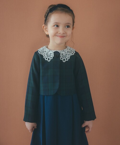 TRW ブラックウォッチ ボレロ / キッズ 110cm-130cm（スーツジャケット