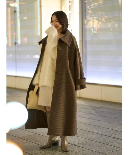 FRAY I.D（フレイアイディー）の「スタンドカラーバルマカンコート