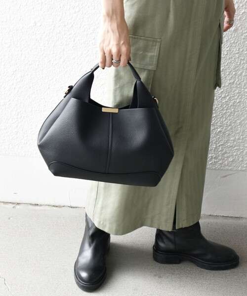 SHIPS any: ゴールド プレート ワンハンドル 2WAY バッグ（ショルダー