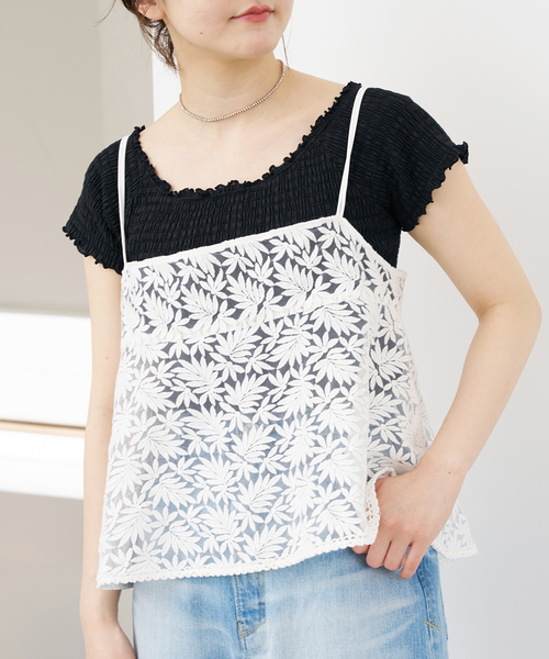 IENA（イエナ）の「レースショートキャミソール（キャミソール）」 - WEAR